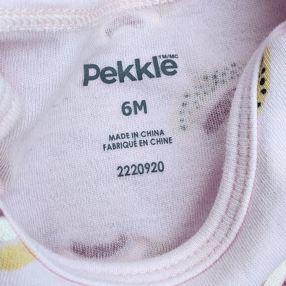 CUTE PEKKLE Kids Rainbow Fleece Top Matching Onesie Size 6 Months PINK - Picture 8 of 8
